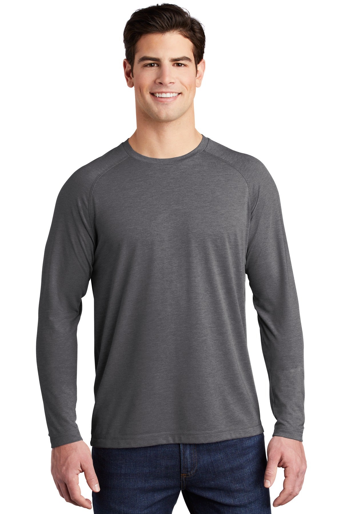 Sport-Tek ? PosiCharge ? Long Sleeve Tri-Blend Wicking