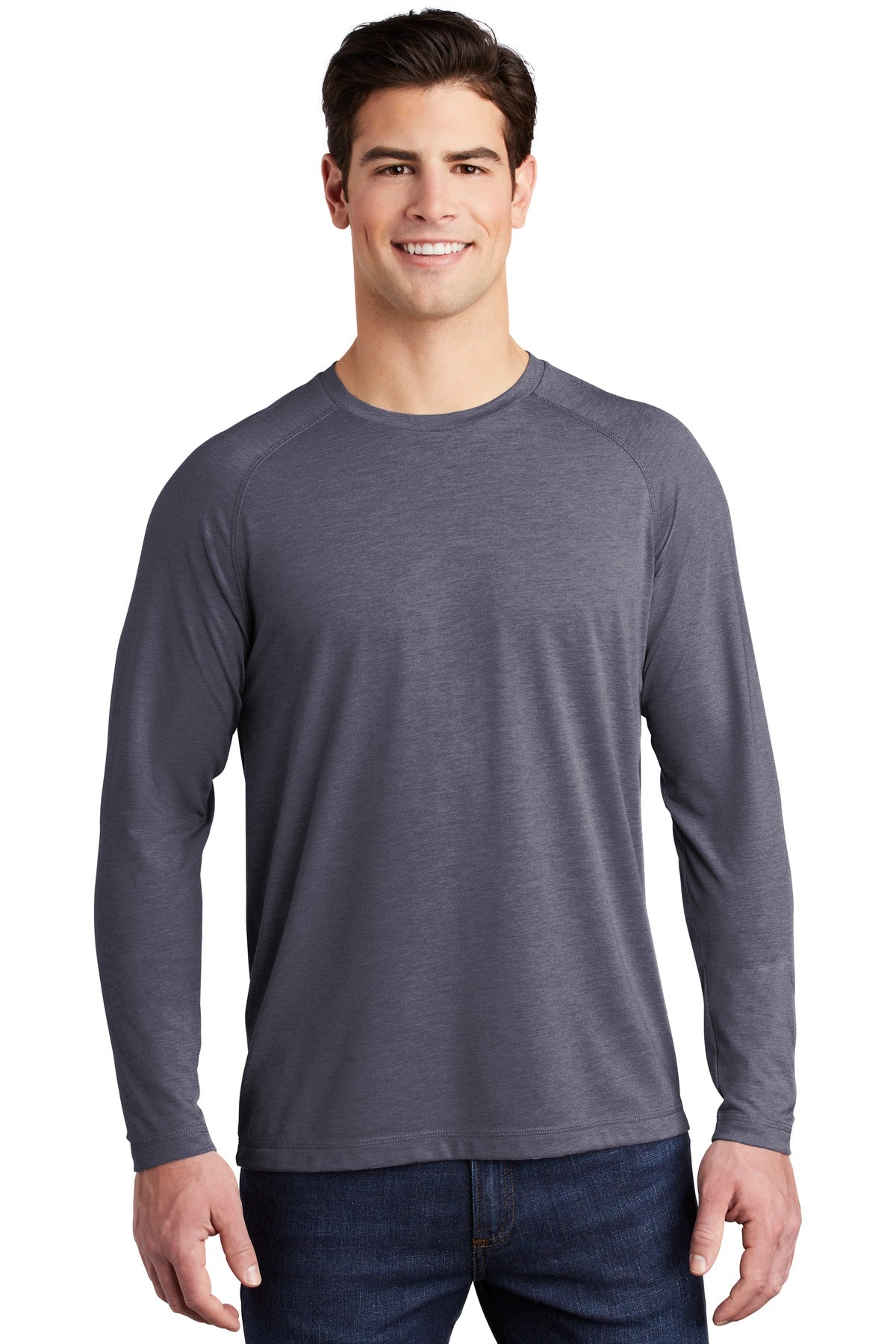 Sport-Tek ? PosiCharge ? Long Sleeve Tri-Blend Wicking