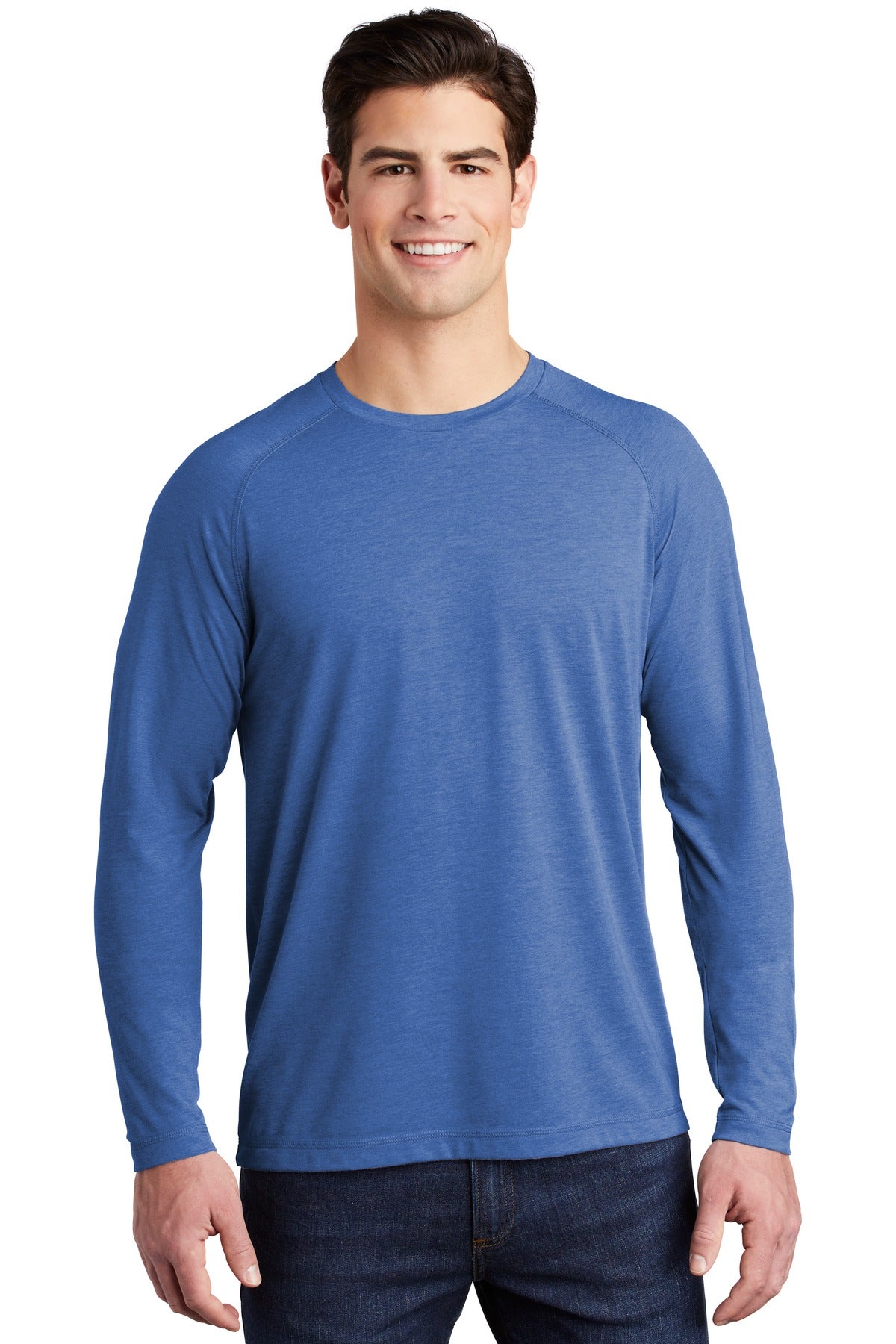 Sport-Tek ? PosiCharge ? Long Sleeve Tri-Blend Wicking