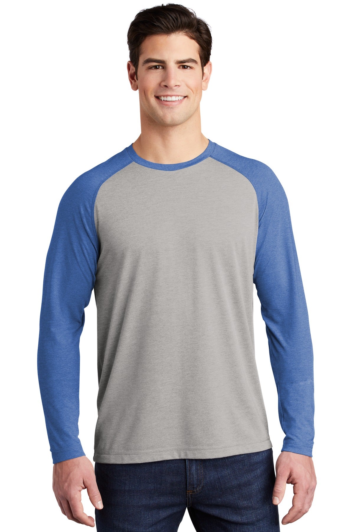 Sport-Tek ? PosiCharge ? Long Sleeve Tri-Blend Wicking