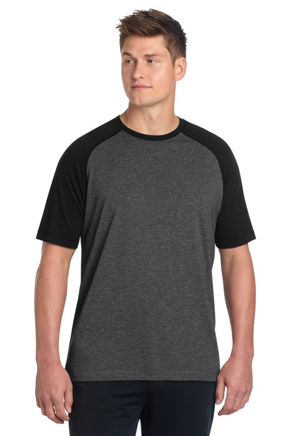 Sport-Tek ® PosiCharge ® Tri-Blend Wicking Raglan Tee