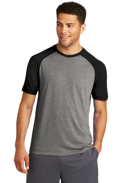 Sport-Tek ? PosiCharge ? Tri-Blend Wicking Raglan Tee.