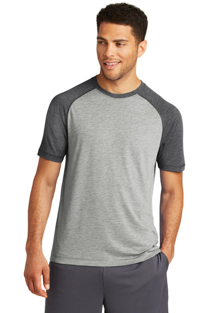 Sport-Tek ? PosiCharge ? Tri-Blend Wicking Raglan Tee.