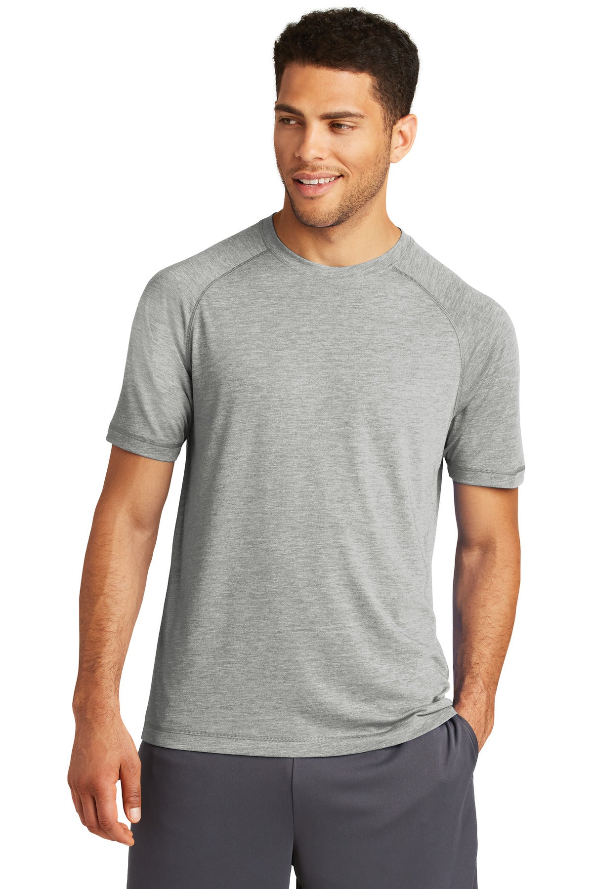 Sport-Tek ? PosiCharge ? Tri-Blend Wicking Raglan Tee.