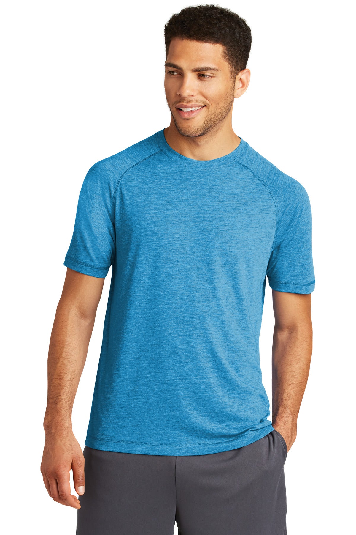 Sport-Tek ? PosiCharge ? Tri-Blend Wicking Raglan Tee.
