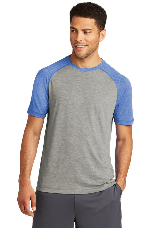 Sport-Tek ? PosiCharge ? Tri-Blend Wicking Raglan Tee.