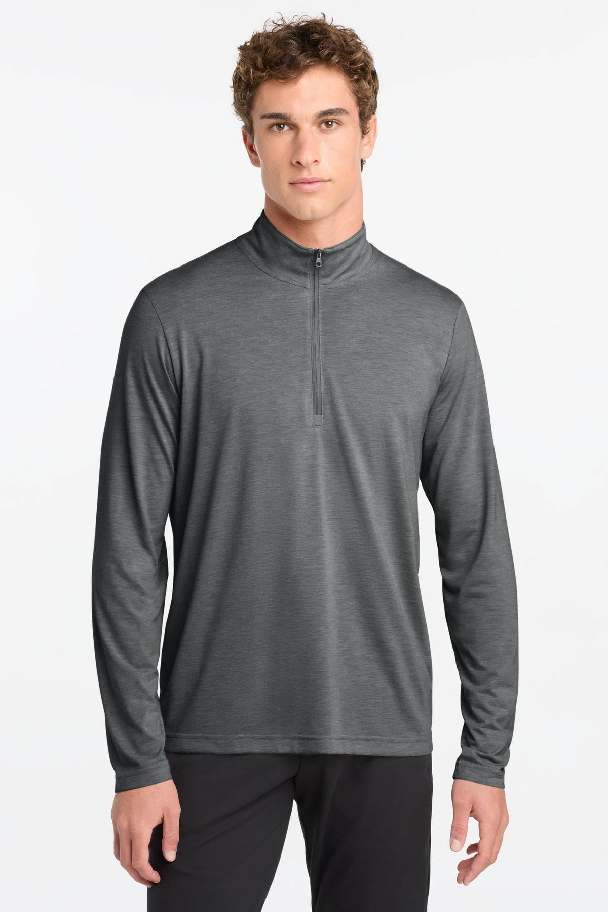 Sport-Tek ® PosiCharge ® Tri-Blend Wicking 1/4-Zip Pullover