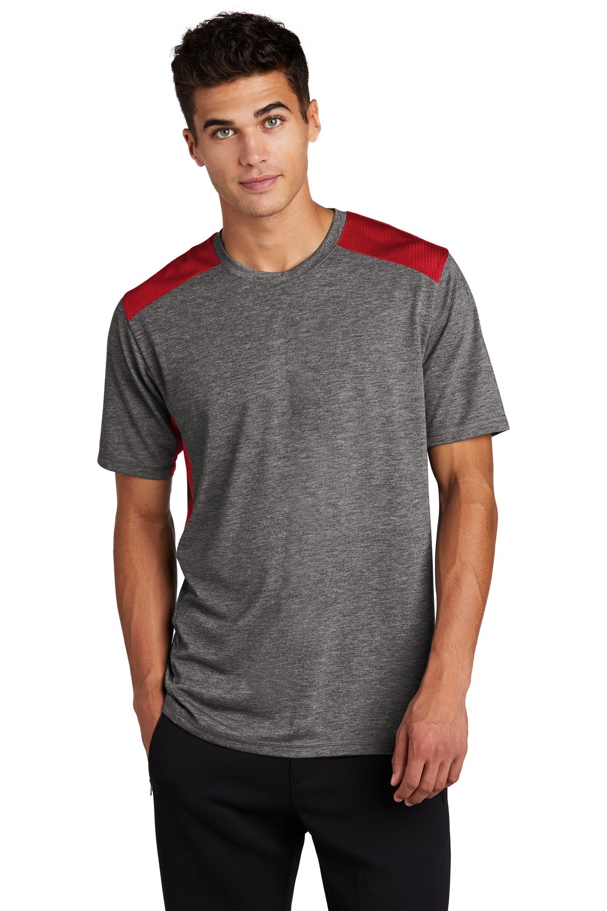 Sport-Tek ? PosiCharge ? Tri-Blend Wicking Draft Tee. S