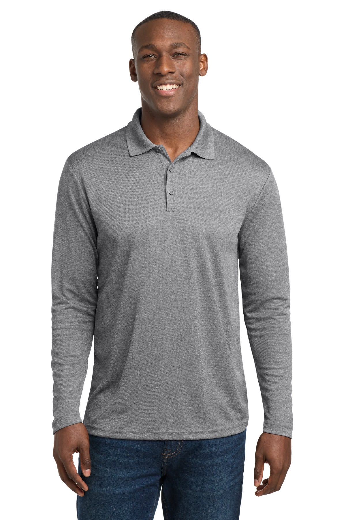 Sport-Tek ® PosiCharge ® RacerMesh ® Long Sleeve Polo