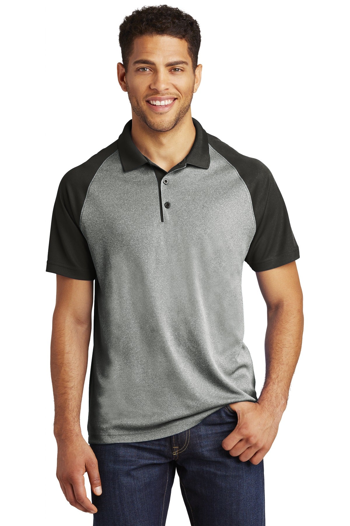 Sport-Tek ? PosiCharge ? RacerMesh ? Raglan Heather Blo