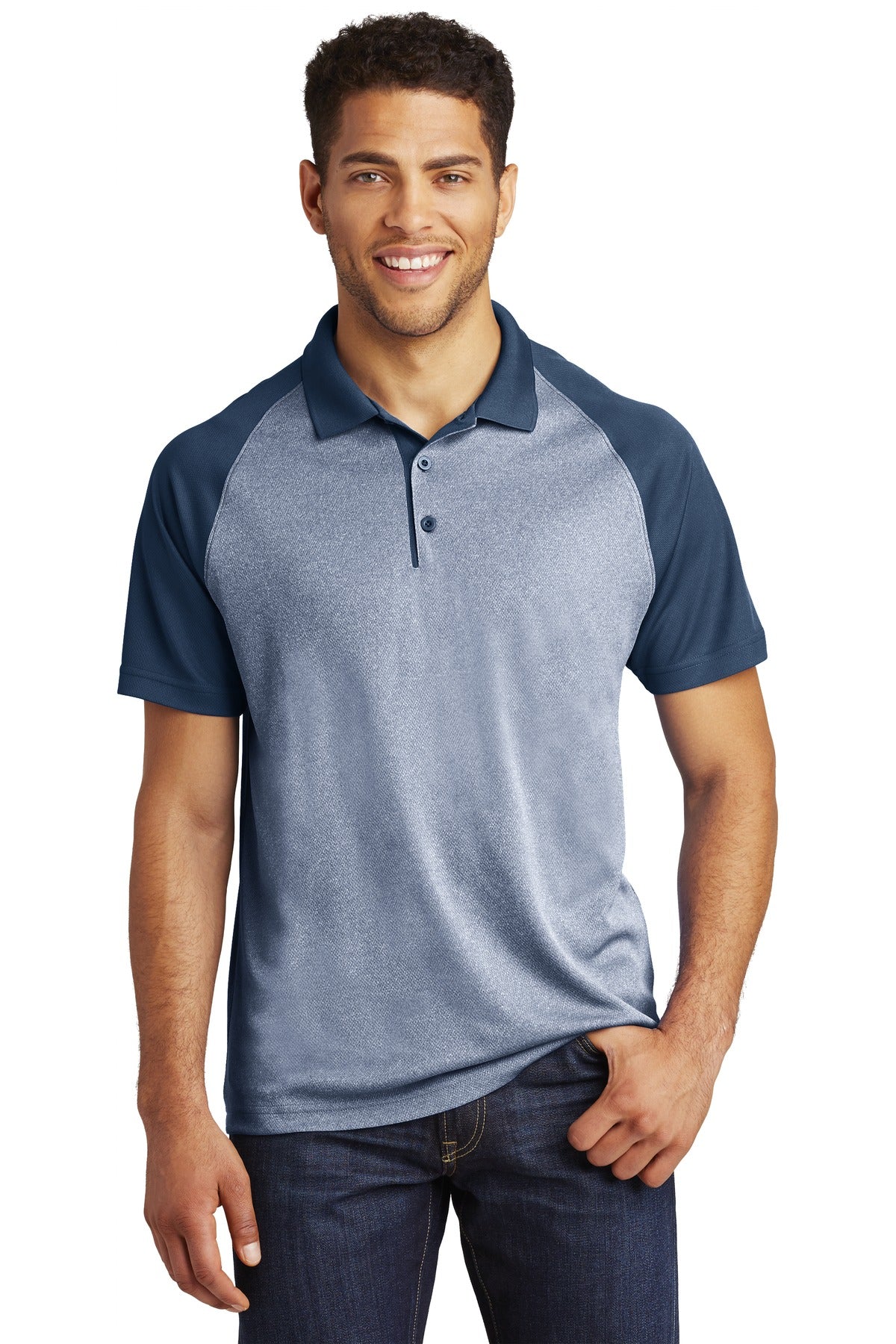 Sport-Tek ? PosiCharge ? RacerMesh ? Raglan Heather Blo