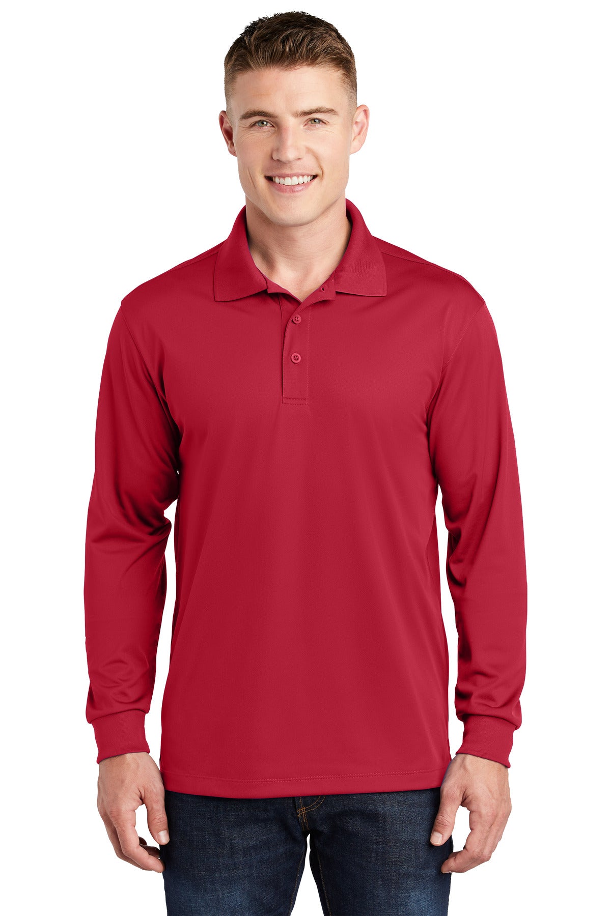 Sport-Tek? Long Sleeve Micropique Sport-Wick? Polo. ST6