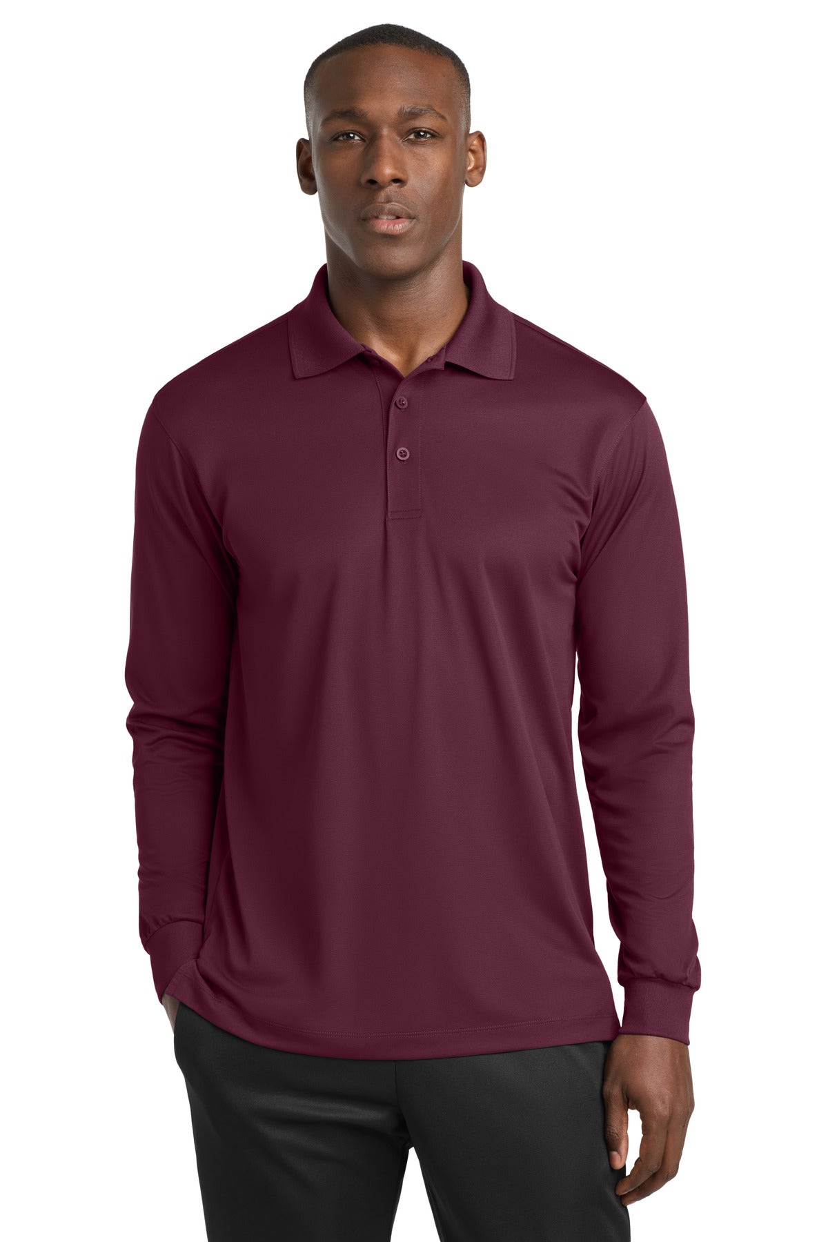 Sport-Tek® Long Sleeve Micropique Sport-Wick® Polo