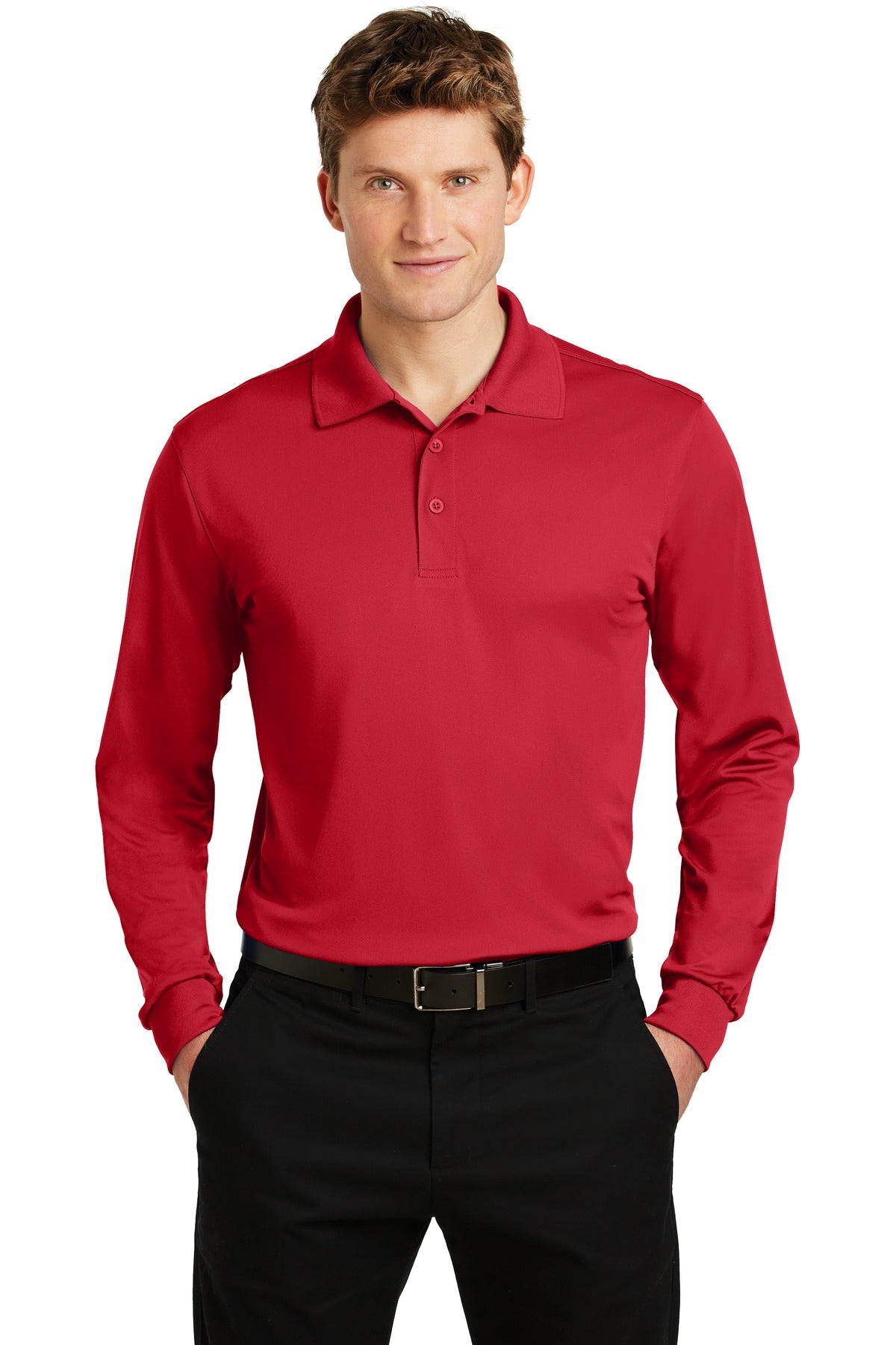 Sport-Tek? Long Sleeve Micropique Sport-Wick? Polo. ST6
