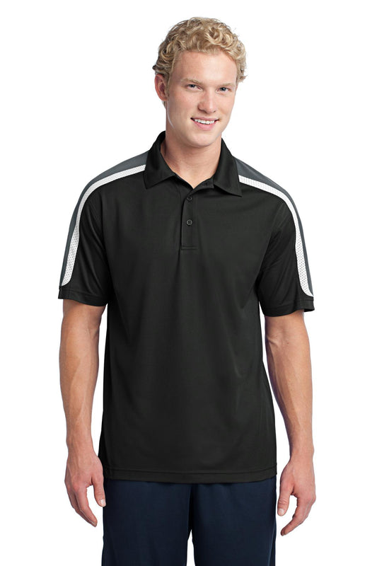 Sport-Tek? Tricolor Shoulder Micropique Sport-Wick? Pol