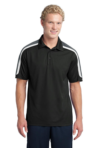 Sport-Tek? Tricolor Shoulder Micropique Sport-Wick? Pol
