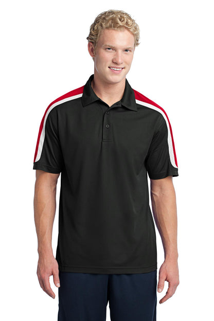 Sport-Tek? Tricolor Shoulder Micropique Sport-Wick? Pol