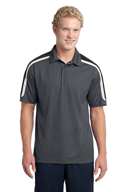 Sport-Tek? Tricolor Shoulder Micropique Sport-Wick? Pol
