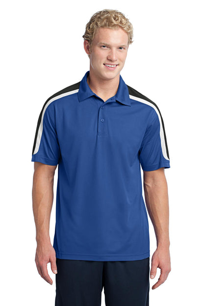 Sport-Tek? Tricolor Shoulder Micropique Sport-Wick? Pol