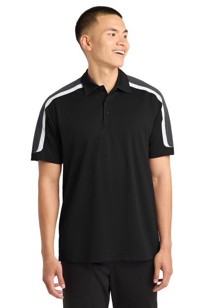 Sport-Tek® Tricolor Shoulder Micropique Sport-Wick® Polo