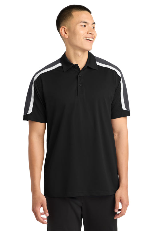 Sport-Tek® Tricolor Shoulder Micropique Sport-Wick® Polo