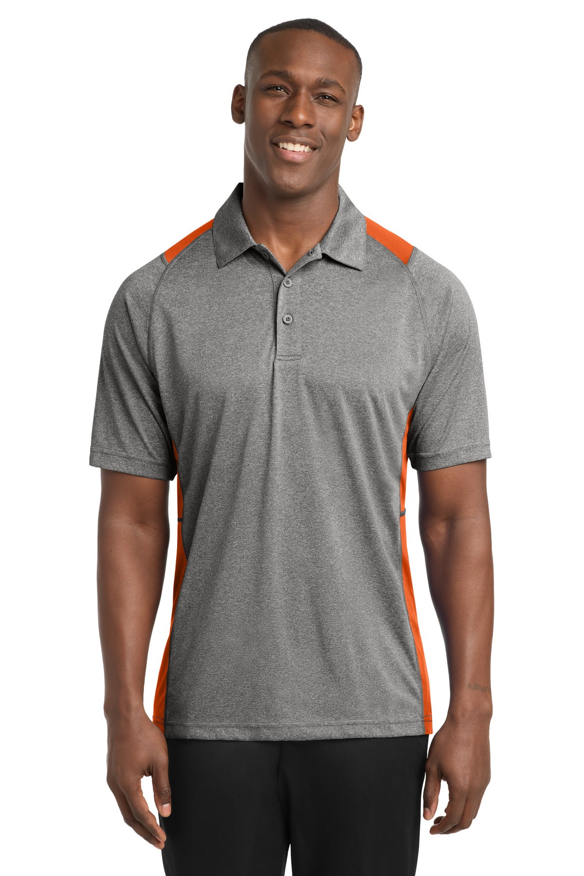 Sport-Tek® Heather Colorblock Contender™ Polo
