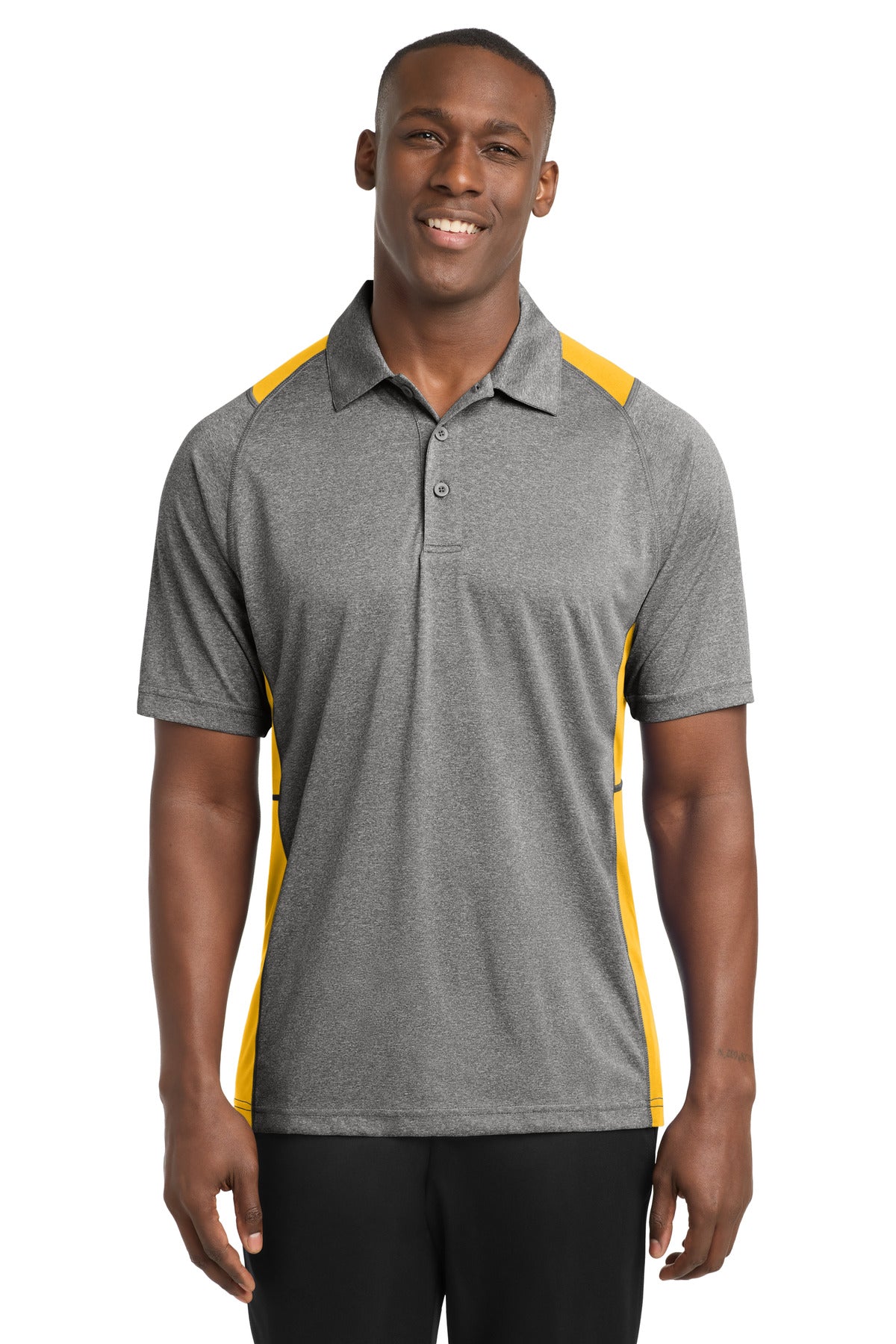 Sport-Tek® Heather Colorblock Contender™ Polo