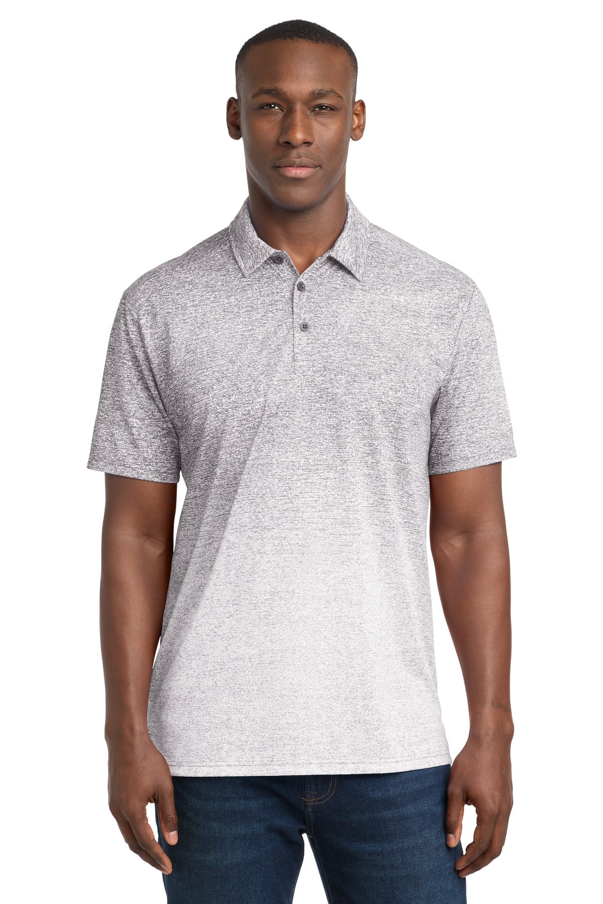 Sport-Tek ® Ombre Heather Polo