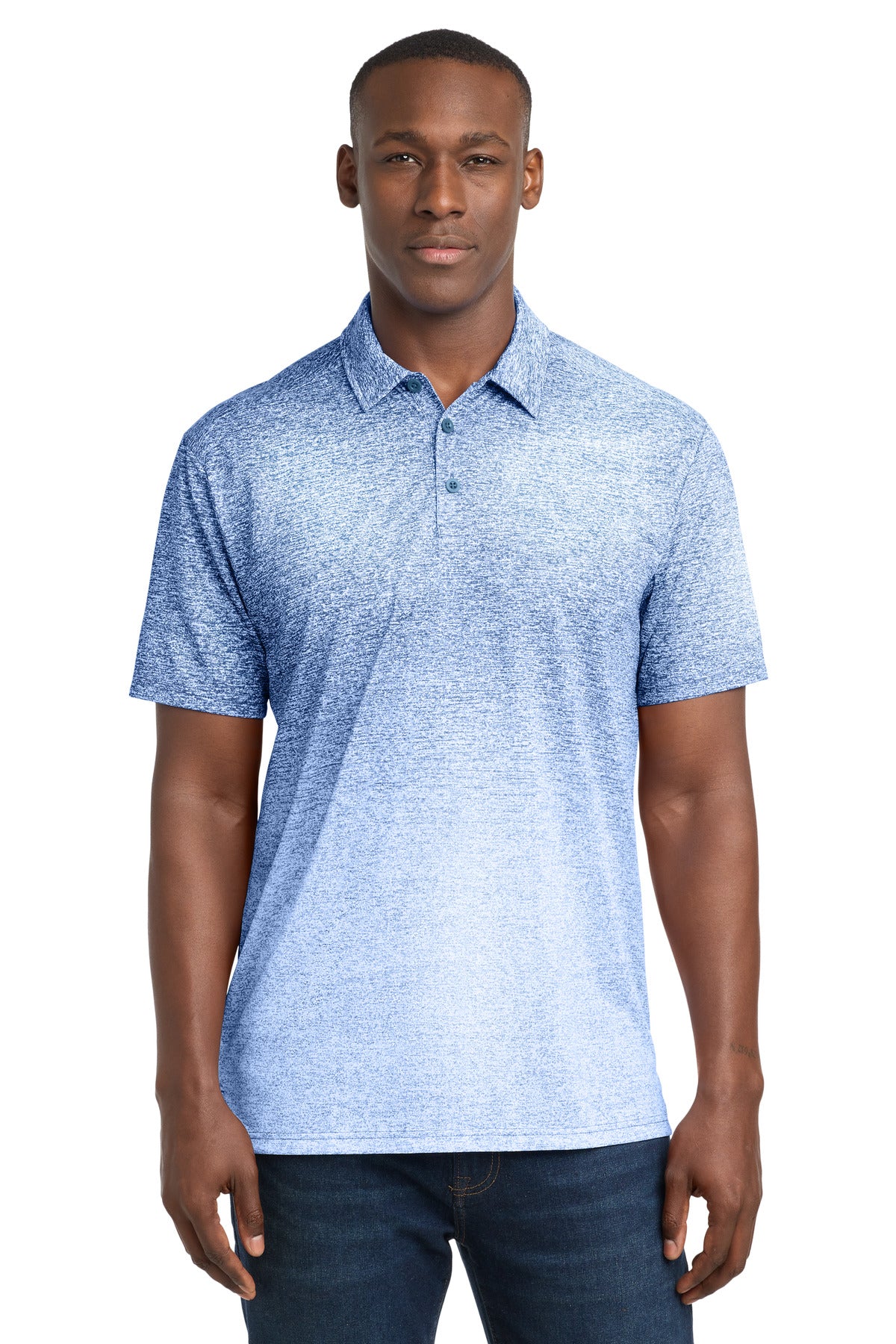 Sport-Tek ® Ombre Heather Polo
