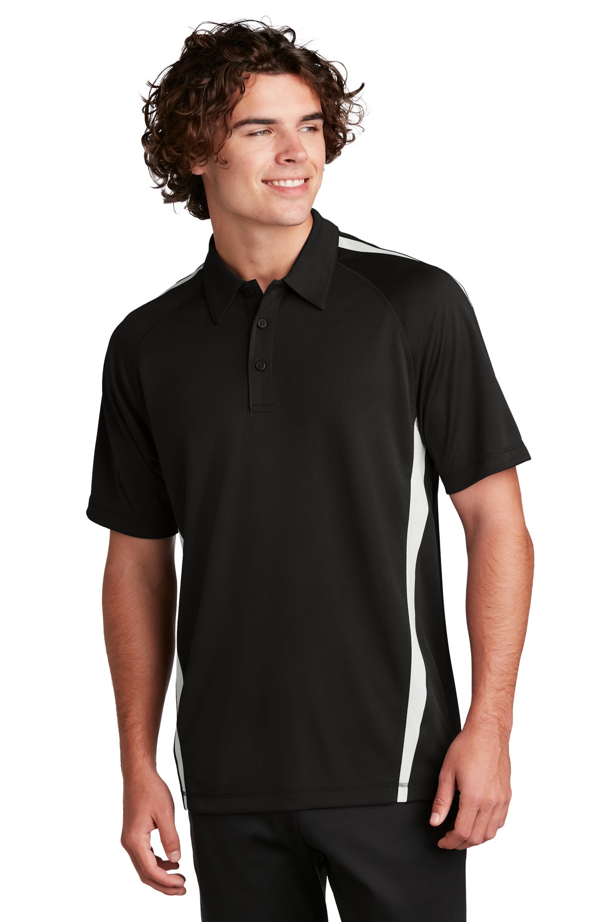 Sport-Tek? PosiCharge? Micro-Mesh Colorblock Polo. ST68