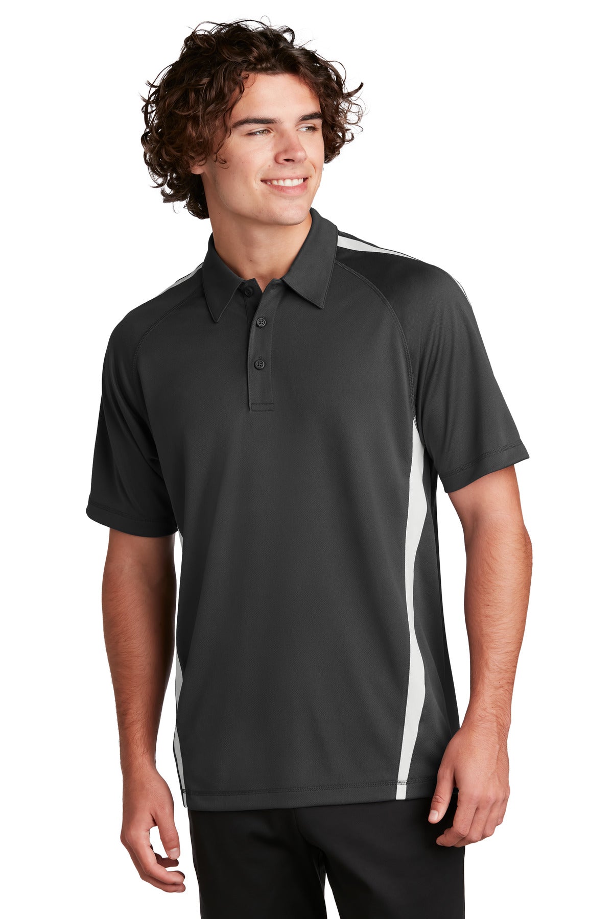 Sport-Tek? PosiCharge? Micro-Mesh Colorblock Polo. ST68