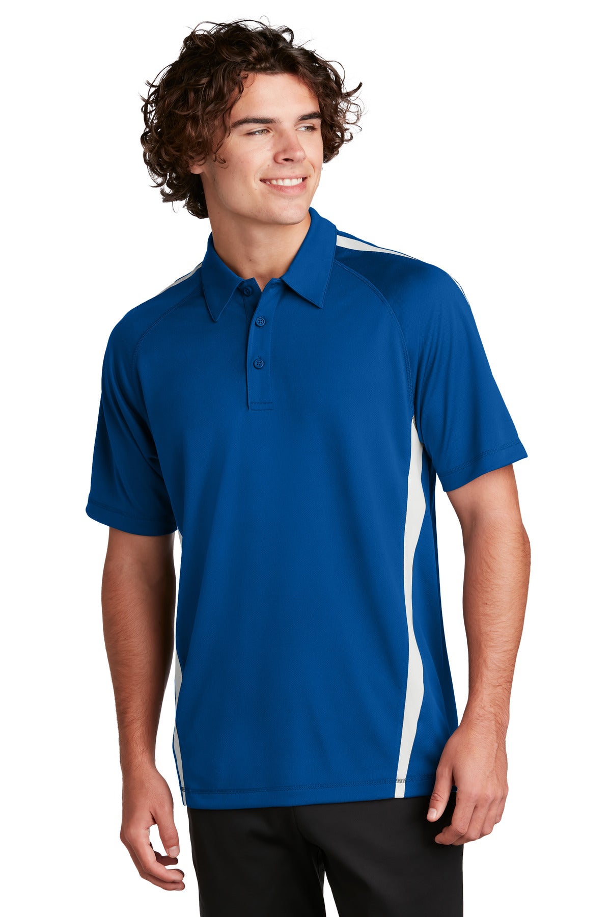 Sport-Tek? PosiCharge? Micro-Mesh Colorblock Polo. ST68