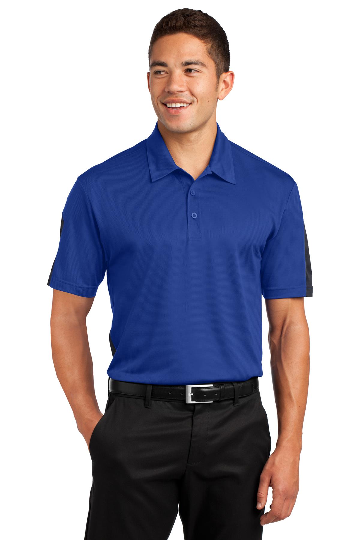 Sport-Tek? PosiCharge? Active Textured Colorblock Polo.