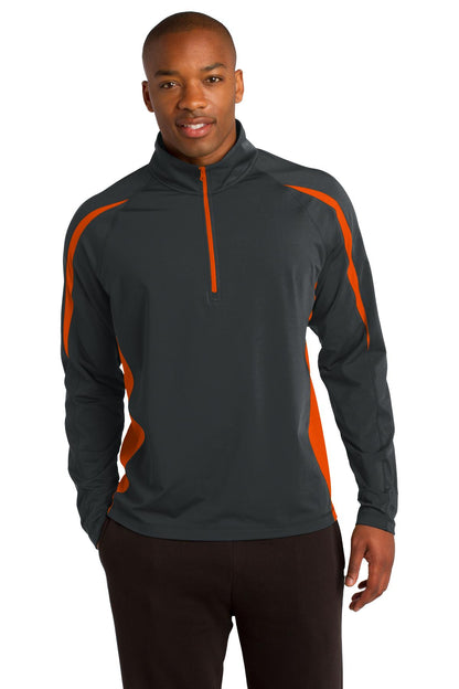 Sport-Tek? Sport-Wick? Stretch 1/2-Zip Colorblock Pullo