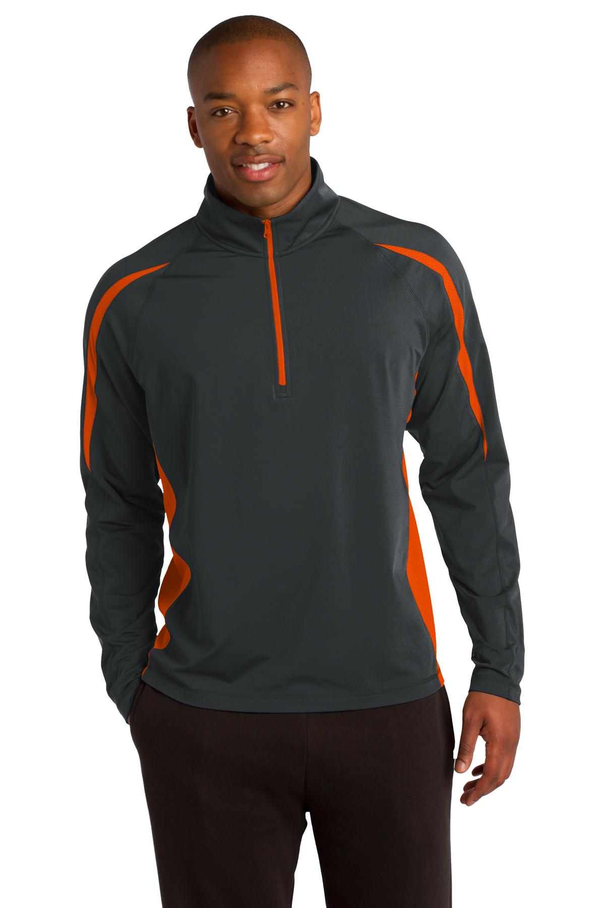 Sport-Tek? Sport-Wick? Stretch 1/2-Zip Colorblock Pullo