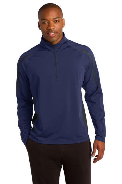 Sport-Tek? Sport-Wick? Stretch 1/2-Zip Colorblock Pullo
