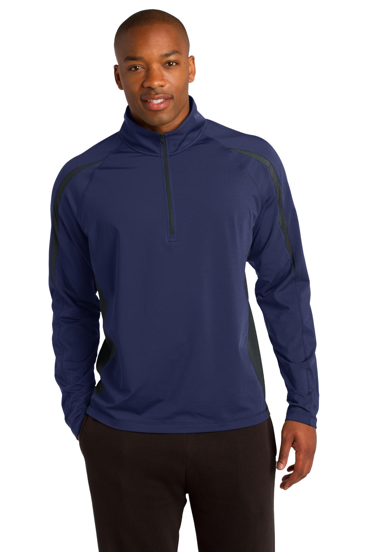 Sport-Tek? Sport-Wick? Stretch 1/2-Zip Colorblock Pullo