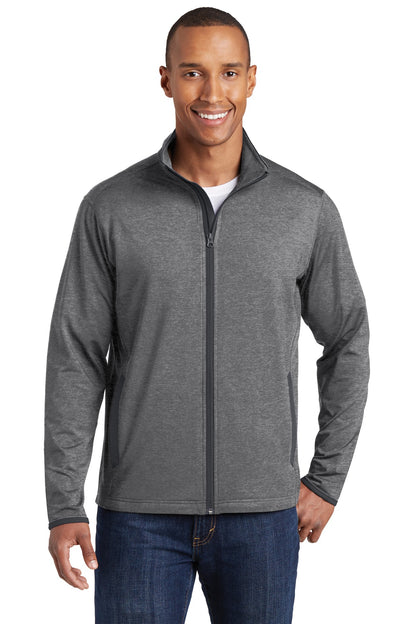 Sport-Tek? Sport-Wick? Stretch Contrast Full-Zip Jacket