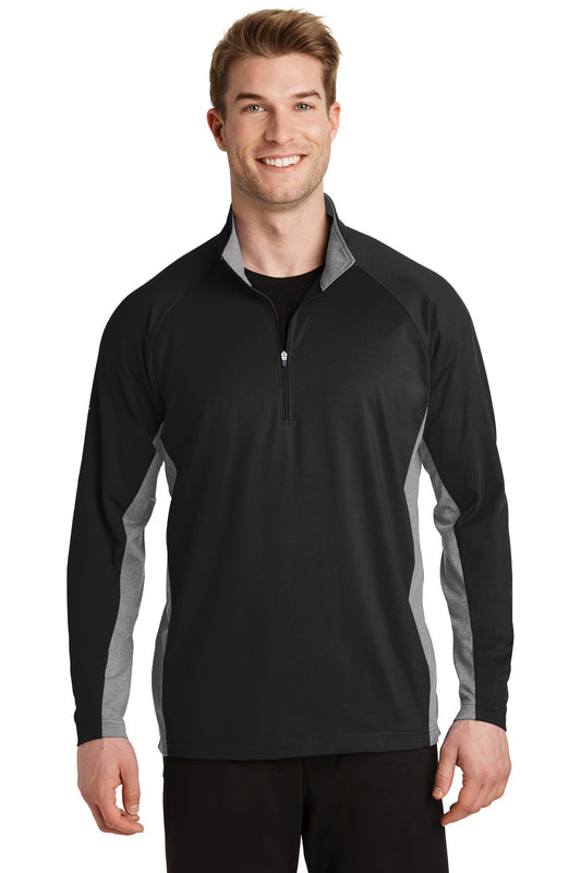 Sport-Tek? Sport-Wick? Stretch Contrast 1/4-Zip Pullove
