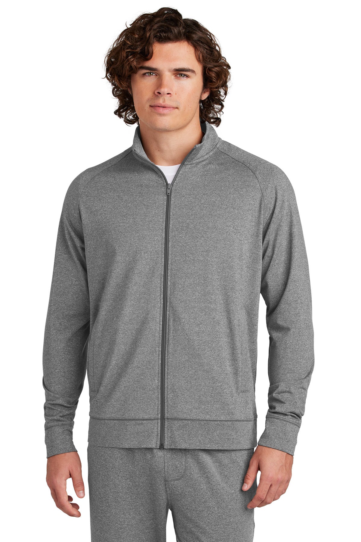 Sport-Tek? Sport-Wick? Stretch Full-Zip Cadet Jacket ST