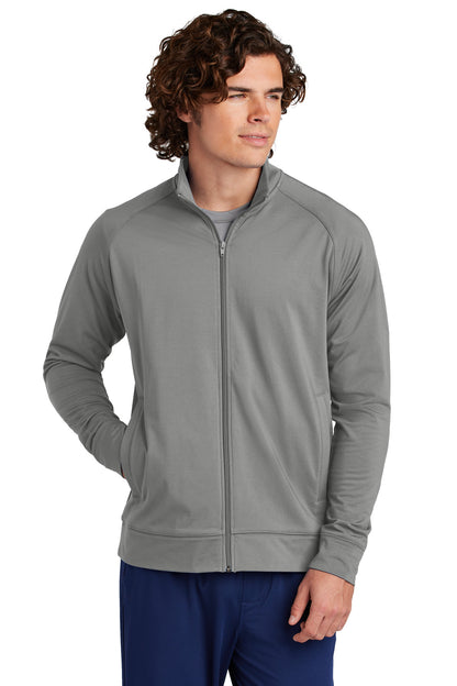 Sport-Tek? Sport-Wick? Stretch Full-Zip Cadet Jacket ST