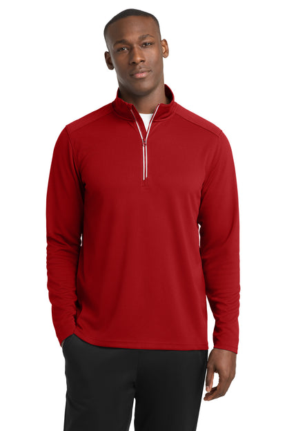 Sport-Tek® Sport-Wick® Textured 1/4-Zip Pullover