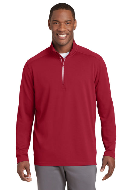 Sport-Tek? Sport-Wick? Textured 1/4-Zip Pullover.  ST86