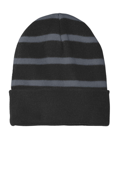 Sport-Tek? Striped Beanie with Solid Band. STC31