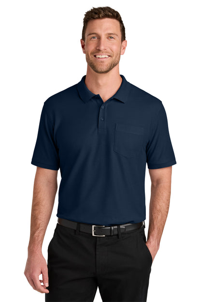 Port Authority® Tall Wearever Signature Pique Pocket Polo
