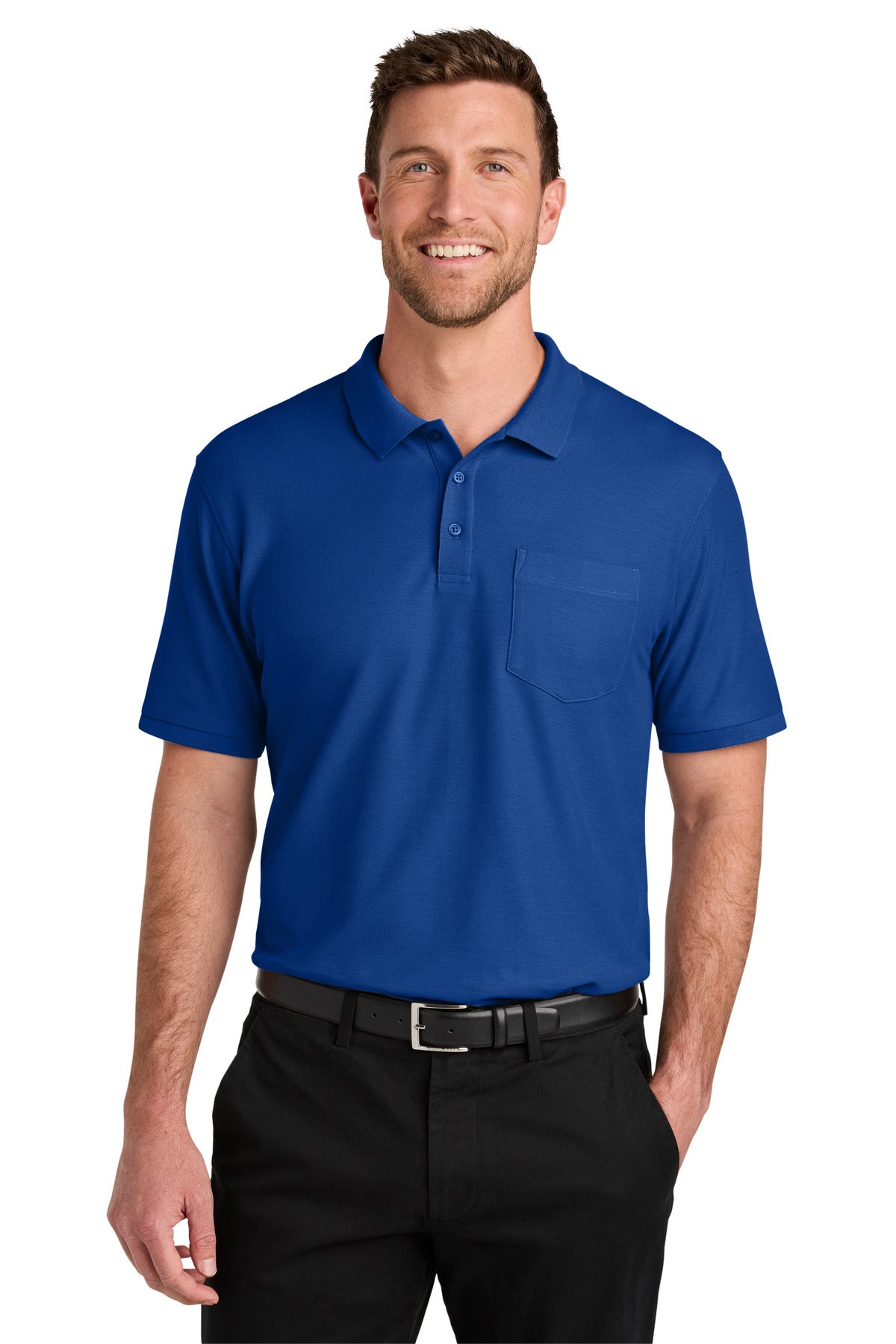 Port Authority® Tall Wearever Signature Pique Pocket Polo