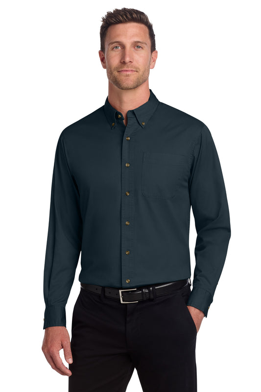 Port Authority® Tall Long Sleeve Twill Shirt