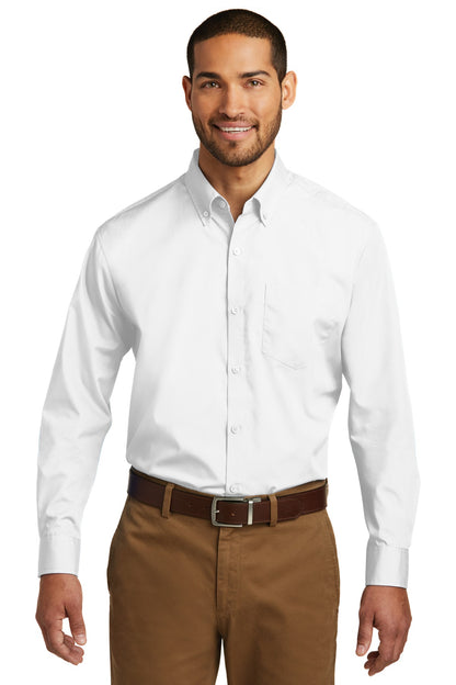 Port Authority? Tall Long Sleeve Carefree Poplin Shirt.
