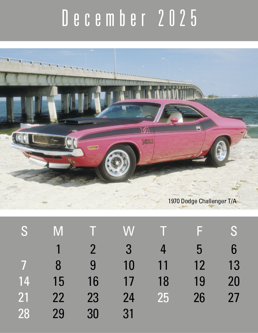 Triumph Calendars PressNStick FullColor Header Cruisin Cars Calendar-V7899FC