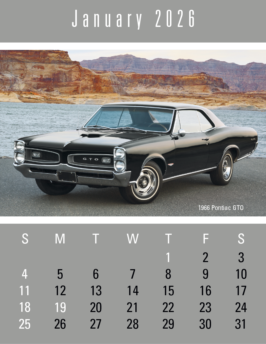 Triumph Calendars PressNStick FullColor Header Cruisin Cars Calendar-V7899FC